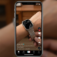 Thumbnail for Titanium Metal Strap for Apple Watch - Tiktok Video