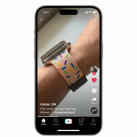 Thumbnail for Magnetic Confetti Strap For Apple Watch - Tiktok Video
