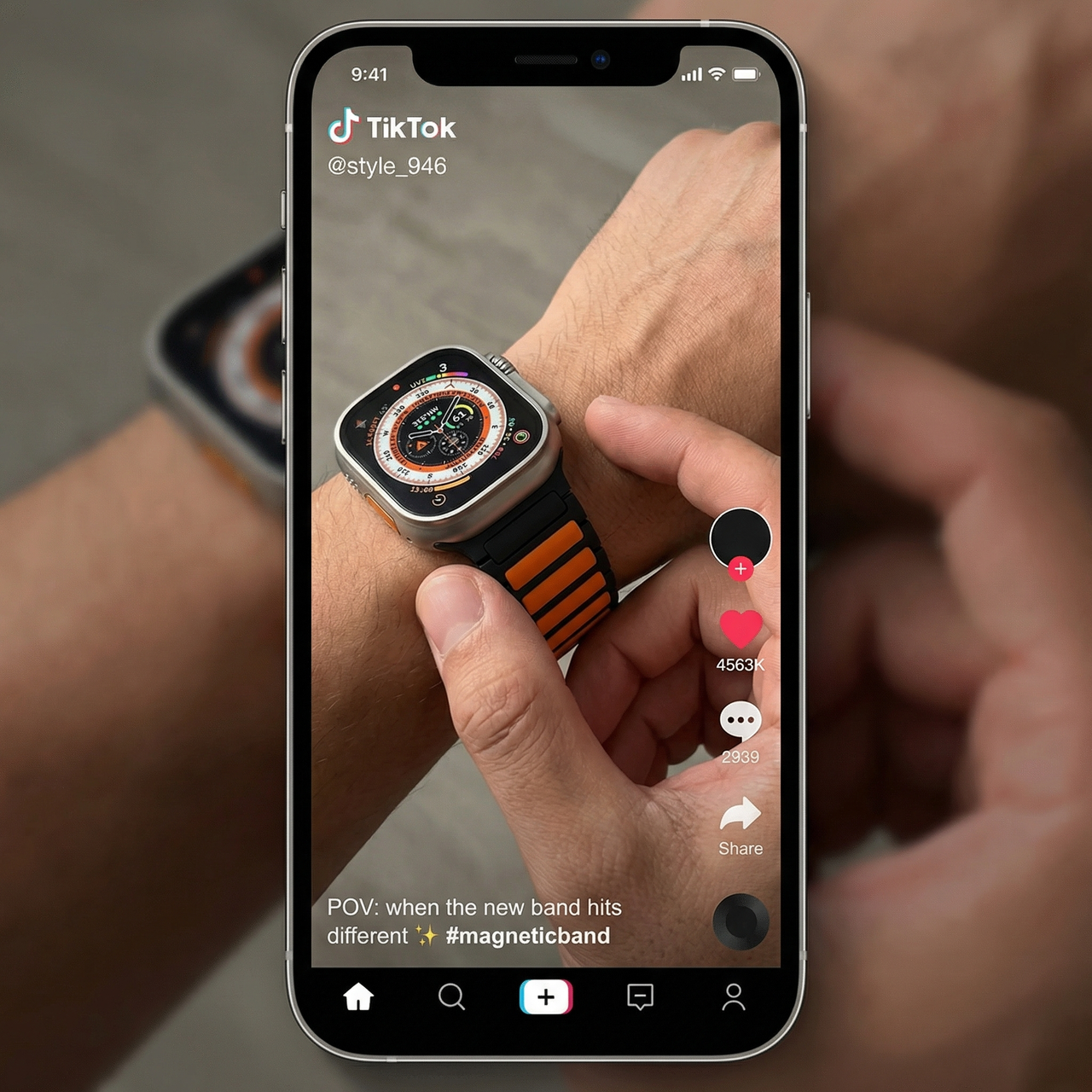 Magnetic Sports Band for Apple Watch - Tiktok Video