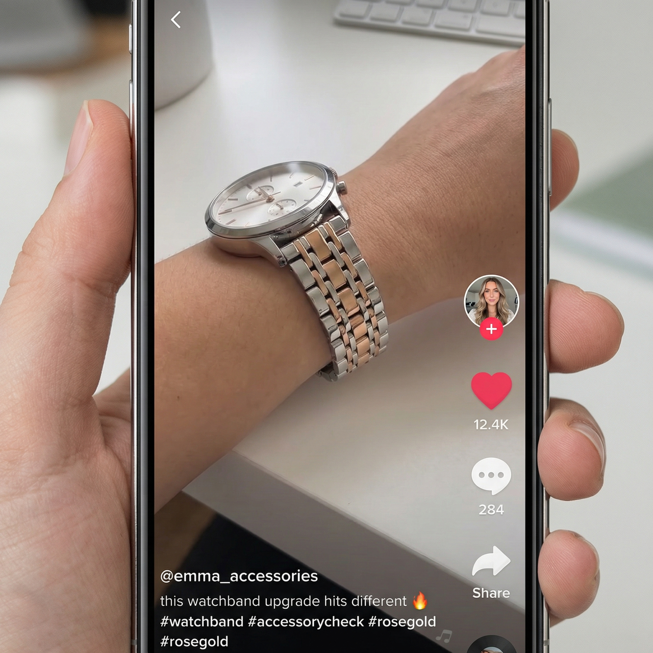 Womens Stainless Steel Bracelet - Customer TikTok review