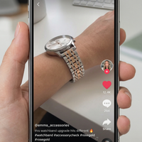 Thumbnail for Womens Stainless Steel Bracelet - Customer TikTok review