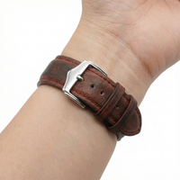Thumbnail for Classic Pebbled Leather Watch Band - Wristshot