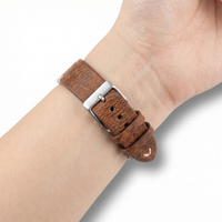 Thumbnail for Vintage Faded Genuine Leather Watch Strap - Wristshot