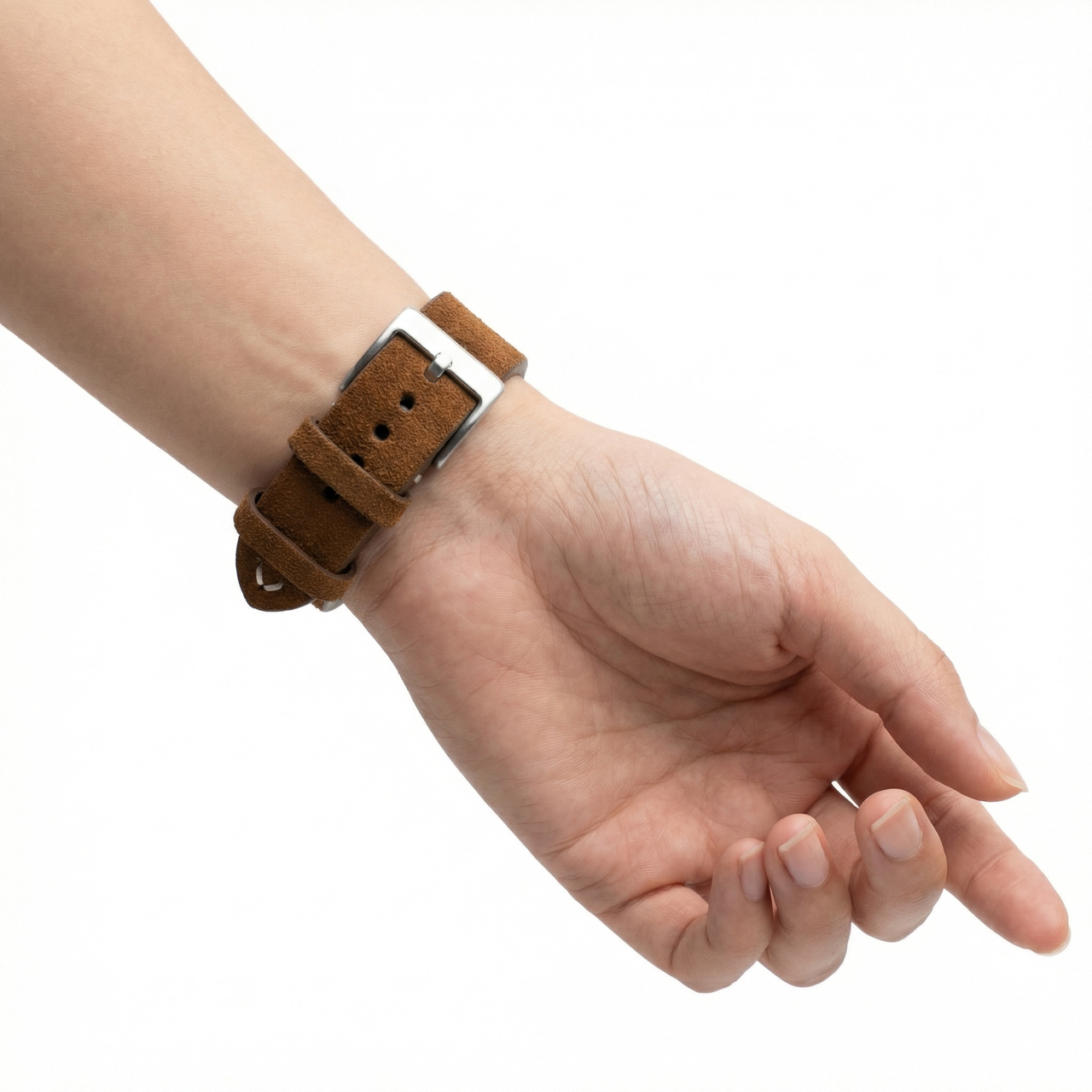 Classic Suede Leather Quick Release Watchstrap - Wristshot