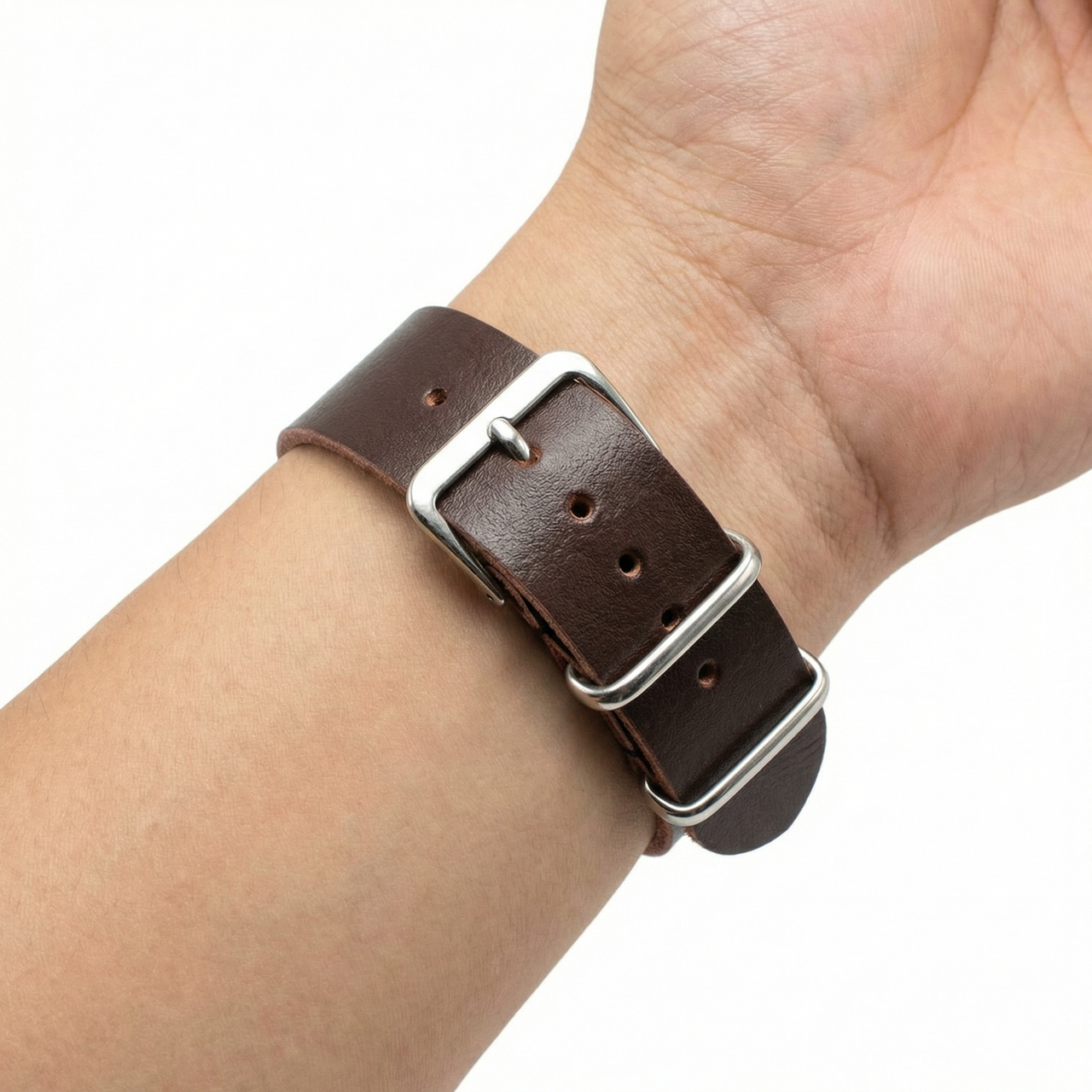 Leather Imitate Zulu Watchband Strap - Wristshot