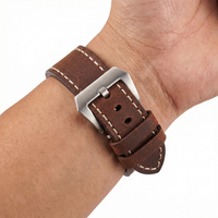 Thumbnail for Thick Genuine Leather Crazy Horse Strap with Quick Release - Wristshot