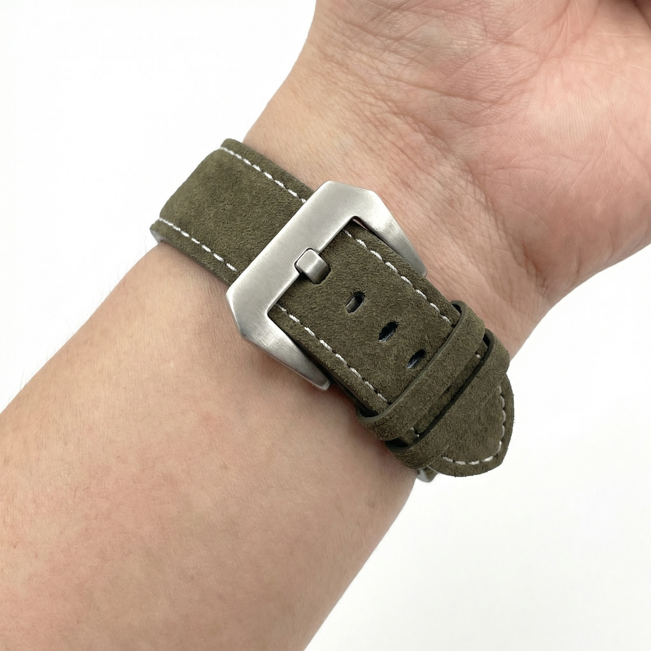 Matte Leather Watch Band - Wristshot