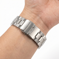 Thumbnail for Cubic Link Solid Stainless Steel Strap - Wristshot
