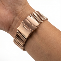 Thumbnail for Milanese Mesh Strap with Folding Buckle - Wristshot