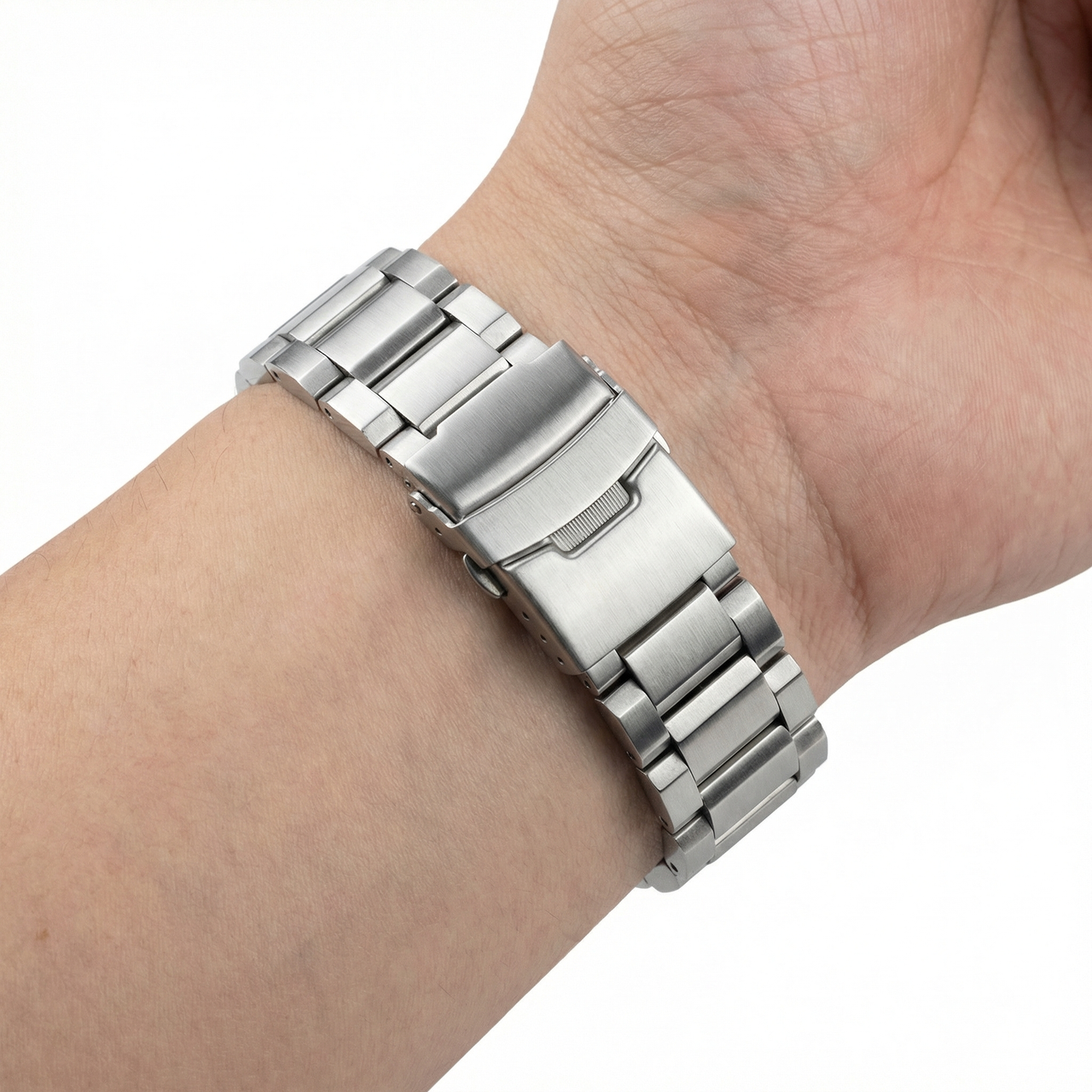 Three Pointer Folding Buckle Steel Bracelet - Wristshot