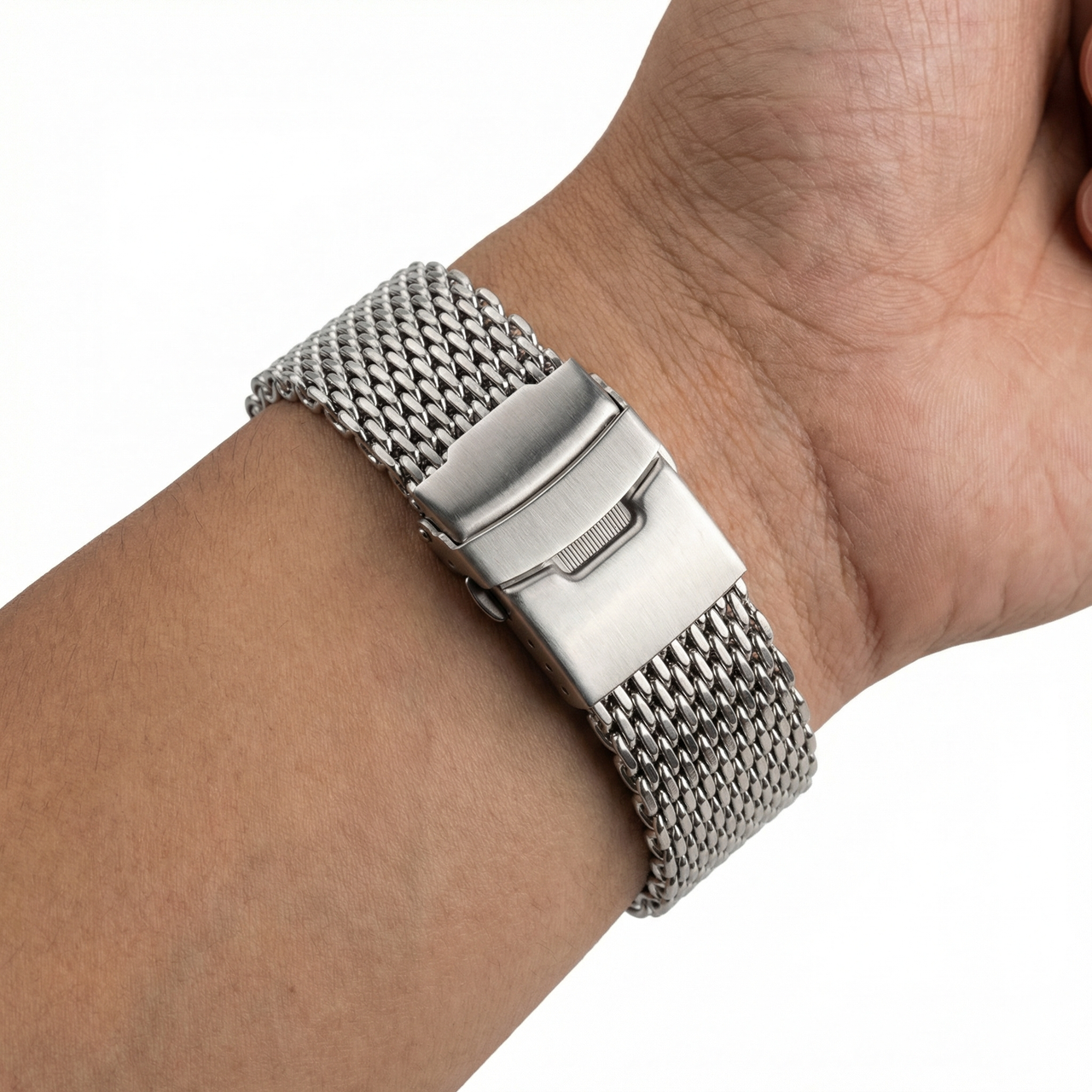High Quality Universal Milanese Watchband with Folding Buckle - Wristshot