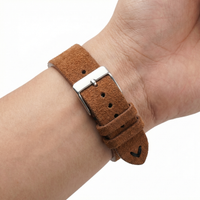 Thumbnail for Retro Camouflage Suede Leather Quick-Release Watch Band - Wristshot