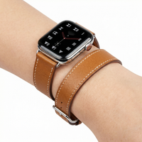 Thumbnail for Double Tour Leather Strap for Apple Watch - Wristshot