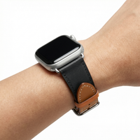 Thumbnail for Duo-Color Leather Strap for Apple Watch - Wristshot