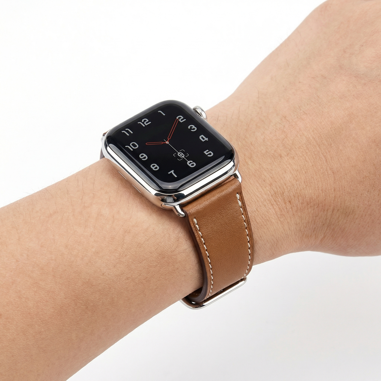 Classic Stitch Leather Strap for Apple Watch - Wristshot