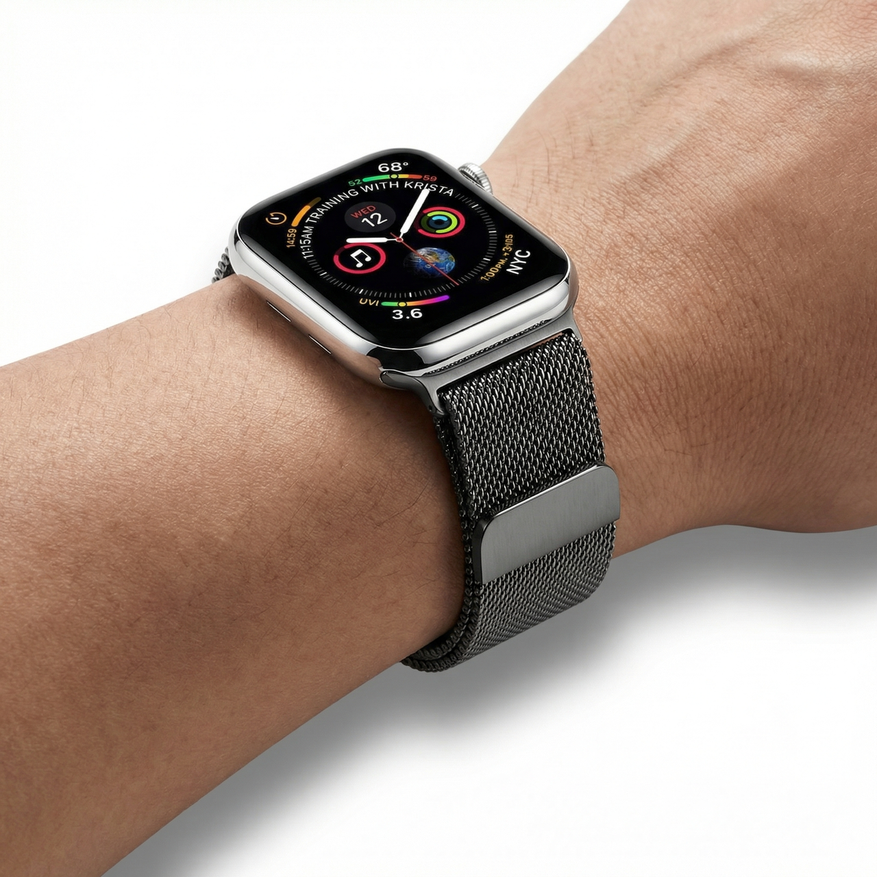 Metallic Glow Milanese Strap for Apple Watch - Wristshot