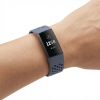 Thumbnail for Dotted Rubber Wristband for Fitbit Charge 3 - Wristshot