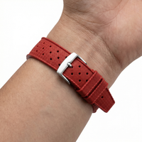 Thumbnail for Premium-Grade Tropical Style Rubber Watch Strap with Quick-Release - Wristshot