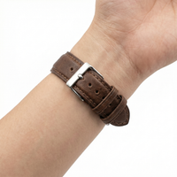 Thumbnail for Retro Cow Leather Watchband - Wristshot
