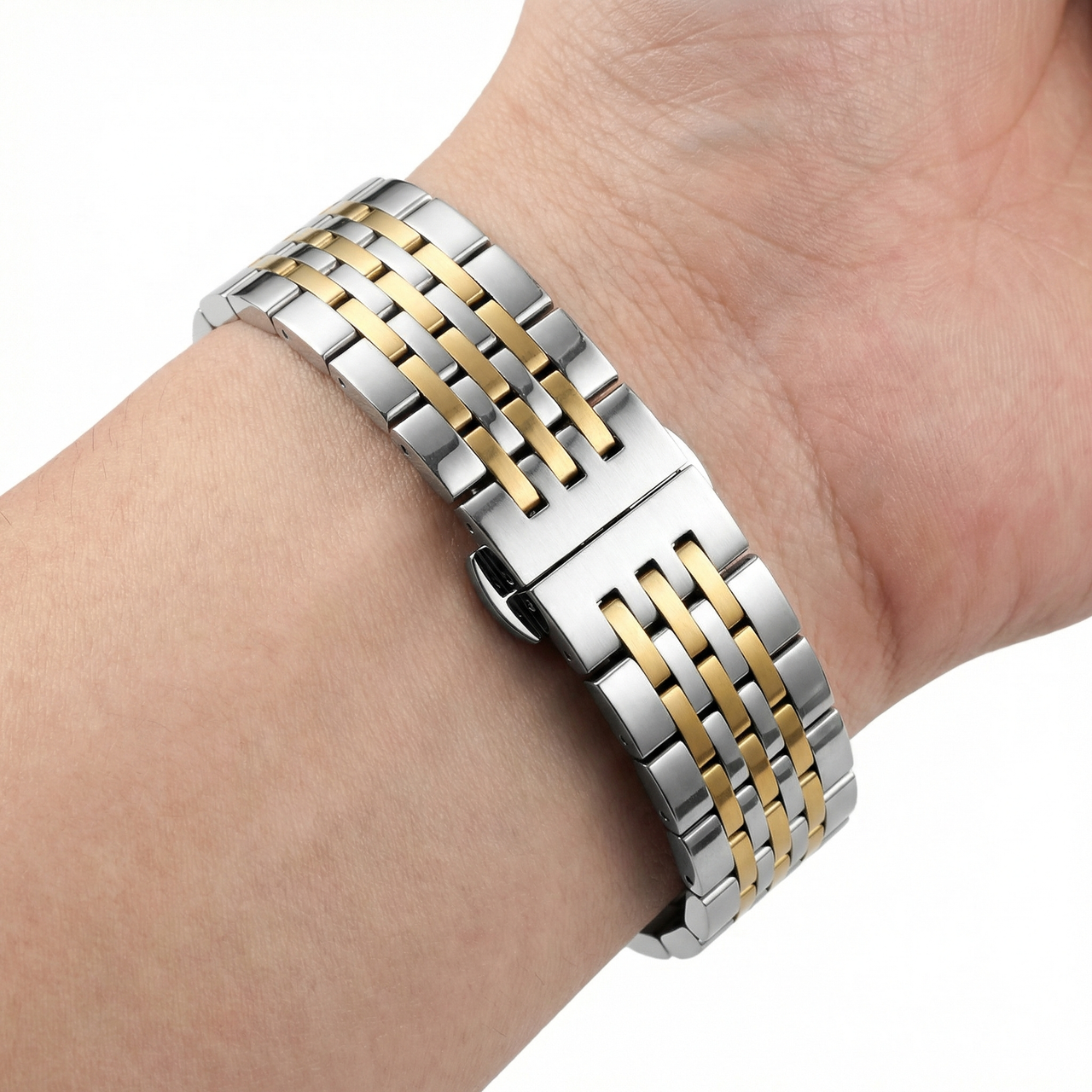 Stainless Steel Presidents Watchband - Wristshot