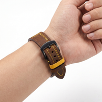 Thumbnail for Top Grain Genuine Leather Watch Band with Quick Release - Wristshot