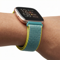 Thumbnail for Nylon Solo Loop Strap for Fitbit Versa Lite / 2 / 3 / Sense - Wristshot