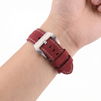 Thumbnail for Genuine Matte Cowhide Watch Strap - Wristshot