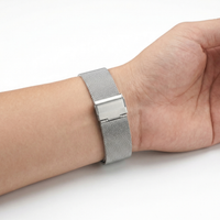 Thumbnail for Stainless Steel Meshed Loop Strap - Wristshot