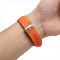 Thumbnail for Curved End Rubber Silicone Watch Bands - Wristshot