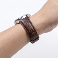 Thumbnail for Genuine Cow Leather Watch Band  for Tissot T60 - Wristshot