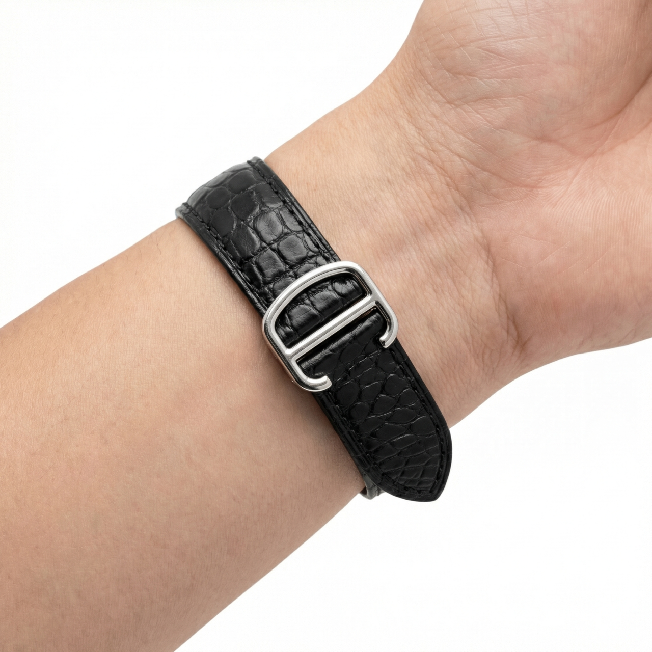 Alligator Leather Watch Band for Cartier - Wristshot