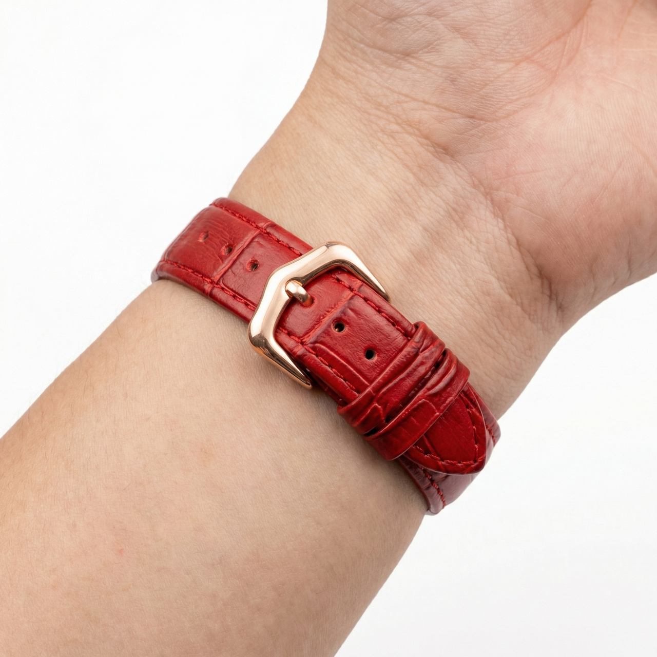 Genuine Leather Watch Strap for Cartier White Balloon - Wristshot