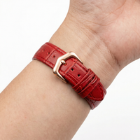 Thumbnail for Genuine Leather Watch Strap for Cartier White Balloon - Wristshot