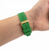 Thumbnail for Notch Silicone Rubber Sports Watch Band for Ferragamo F-80 - Wristshot