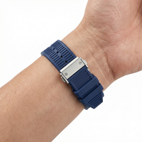 Thumbnail for Silicone Rubber Watchband for Ferragamo F80 Sports Watch - Wristshot