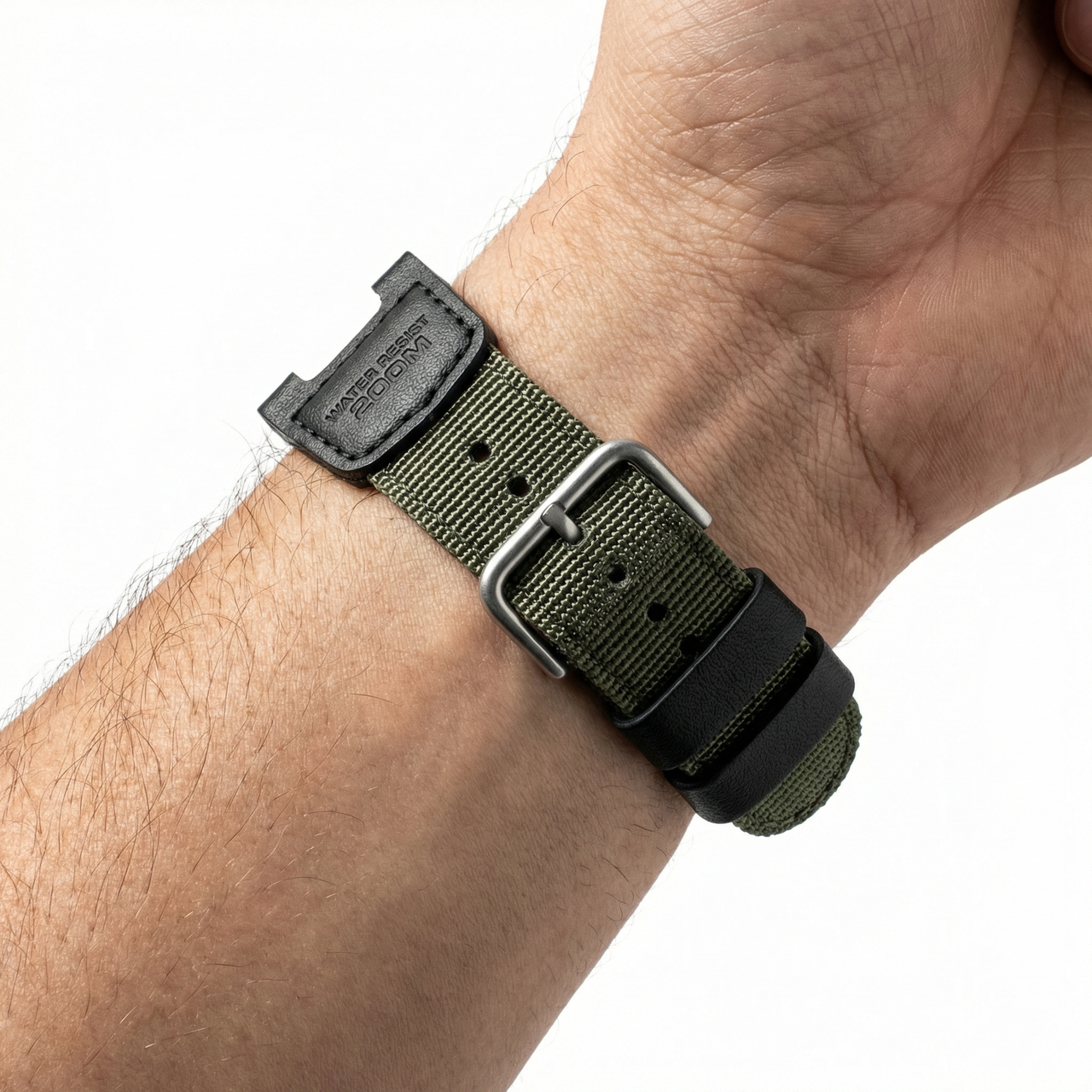 Leather Nylon Watch Strap for Casio G-Shock - Wristshot
