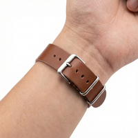 Thumbnail for ZULU Leather Watchband - Wristshot