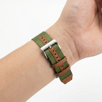 Thumbnail for Nylon Leather Seatbelt Watch Strap - Wristshot