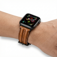 Thumbnail for Double Keel Leather Watchband for Apple Watch - Wristshot
