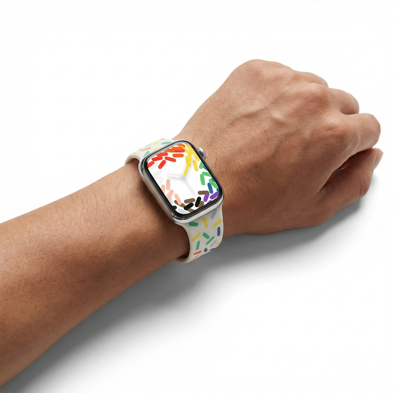 Pride Confetti Silicone Strap for Apple Watch - Wristshot