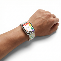 Thumbnail for Pride Confetti Silicone Strap for Apple Watch - Wristshot