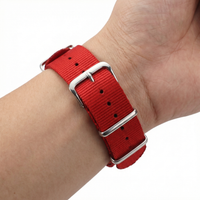 Thumbnail for Classic Unicolor Nylon Seatbelt Strap - Wristshot