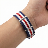 Thumbnail for Classic MultiColor Nylon Seatbelt Strap - Wristshot
