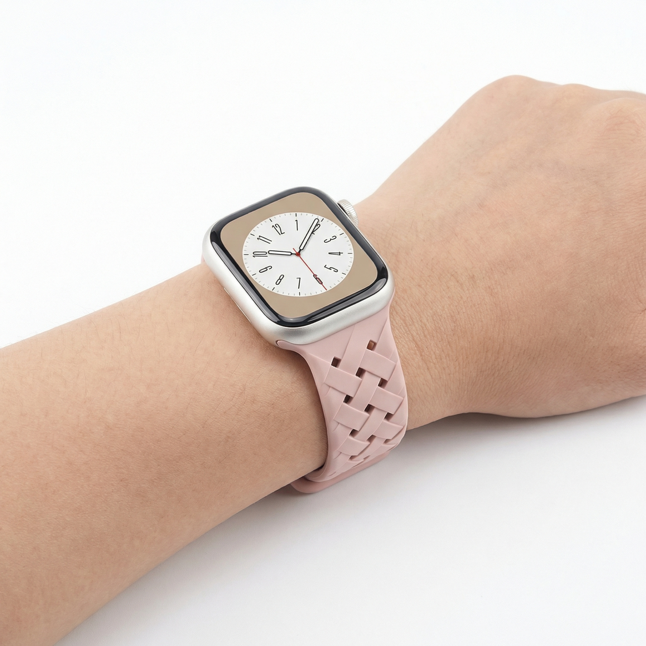 Braided Pattern Silicone Band for Apple Watch - Wristshot