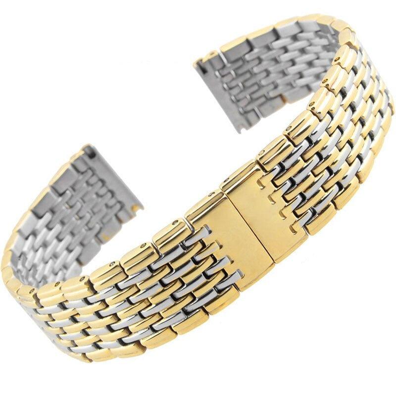 9-beads Solid Stainless Steel Watch Band - watchband.direct