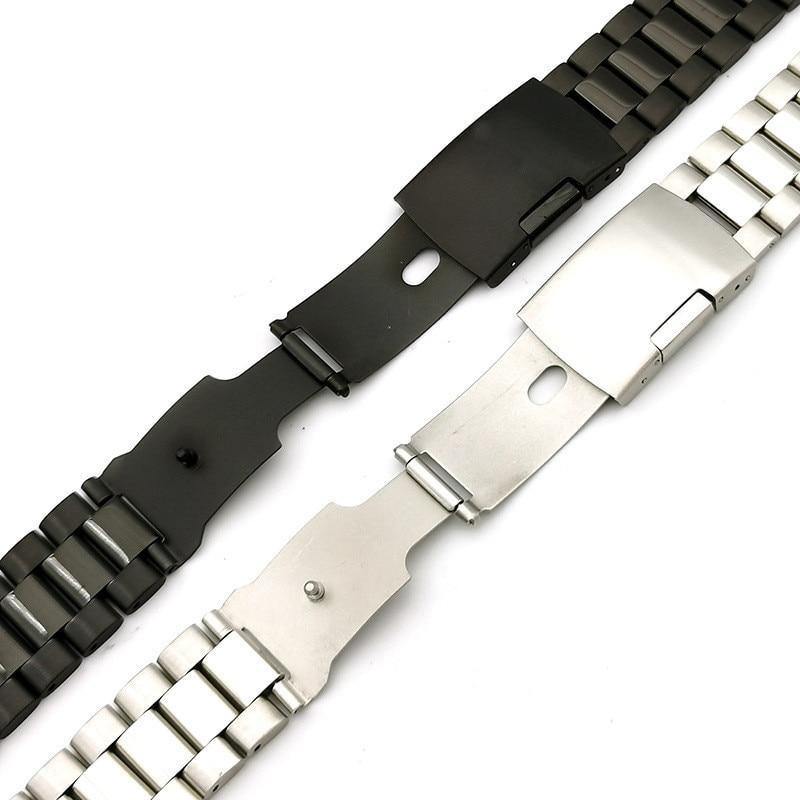 Classic Oyster Stainless Steel Flip Lock Buckle Strap - watchband.direct
