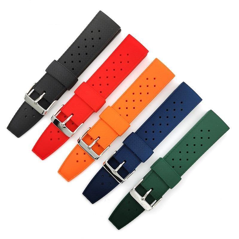 Soft Tropical Rubber Sport Strap - watchband.direct