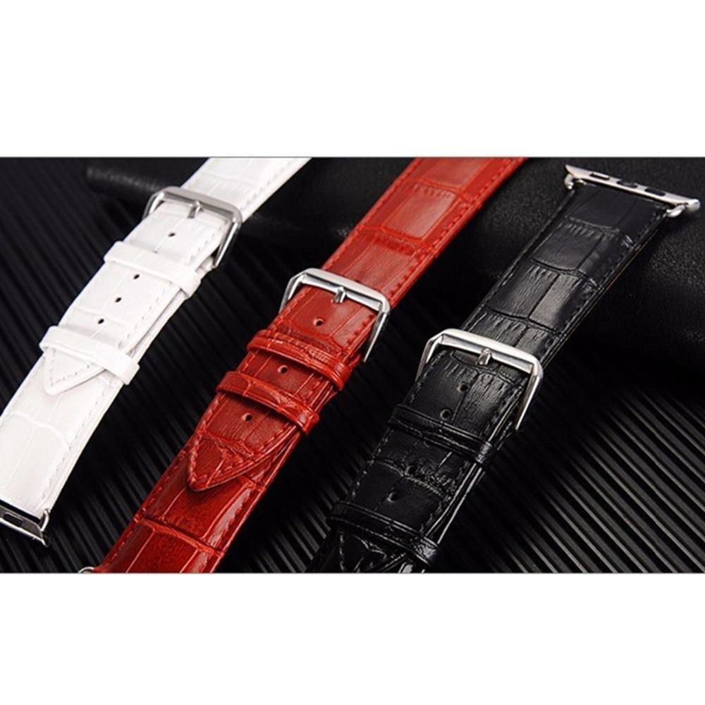 Croco Print Leather Strap for Apple Watch - watchband.direct