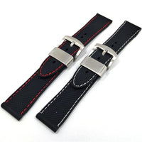 Thumbnail for Rubber Stitched Aviator Strap - watchband.direct