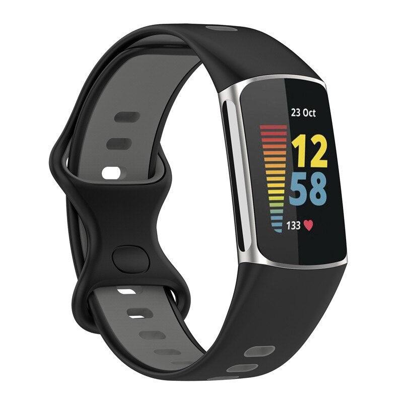 Adjustable Soft Silicone Replacement Band for Fitbit Charge 5 - watchband.direct